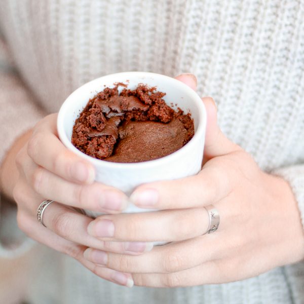 Mugcake Vegan Chocolat texture Brownie